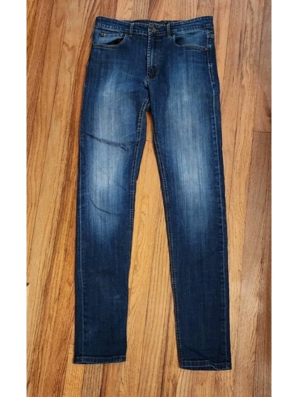 Maneven Jeans French Tall Denim Brand 33x38 Slim Fit Straight Stretch Flex